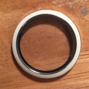 Origami Owl White Enamel Large Locket Face